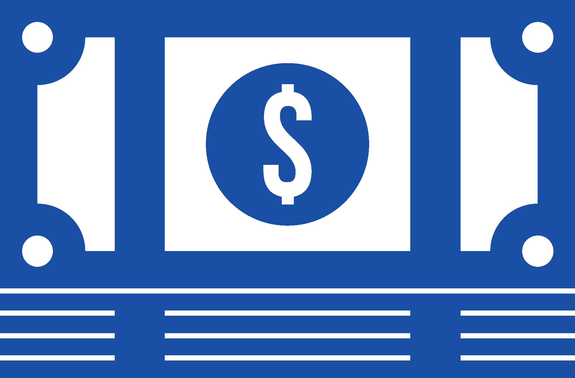 blue dollar icon