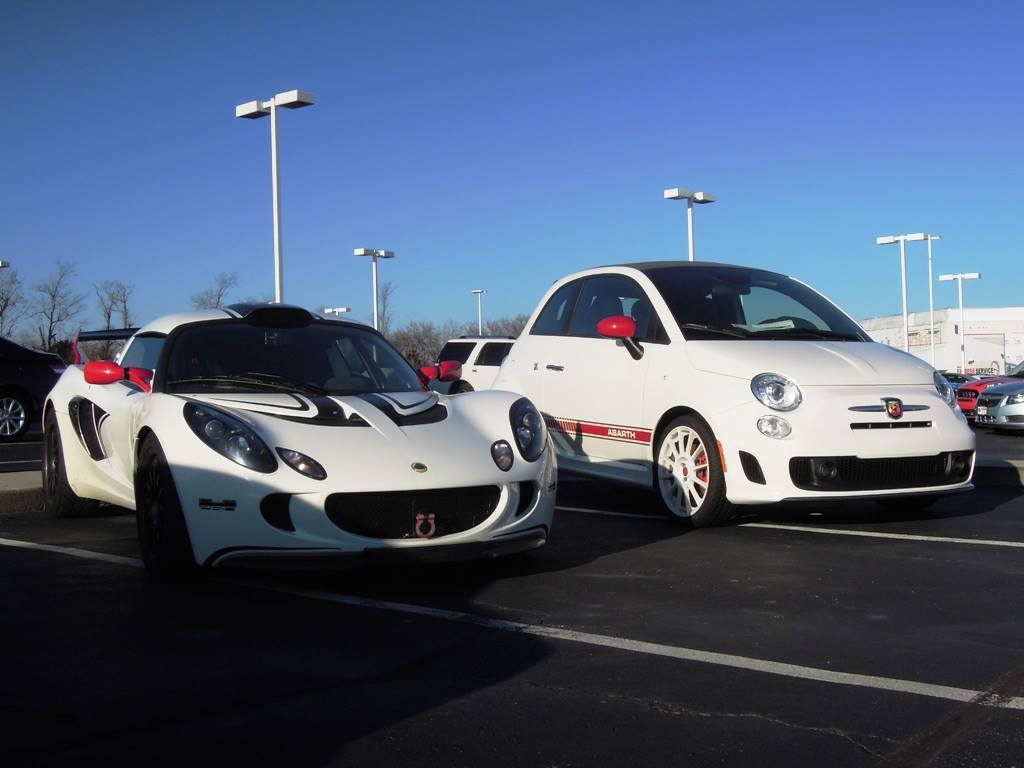 With Fiat Abarth 500