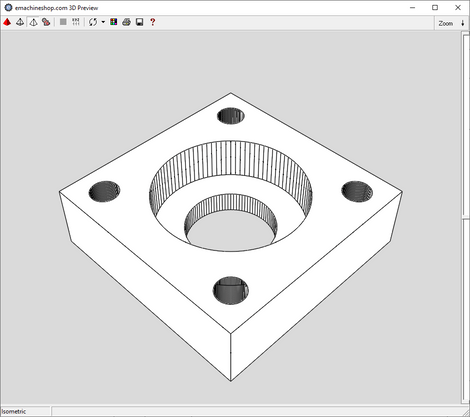 3D render of a custom bearing block made in China Machine Shop CAD