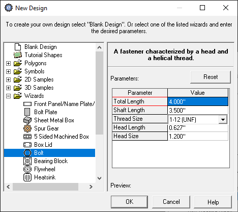 custom bolt creator menu in China Machine Shop CAD