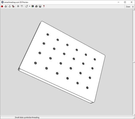 3D render of a custom bolt plate made in China Machine Shop CAD