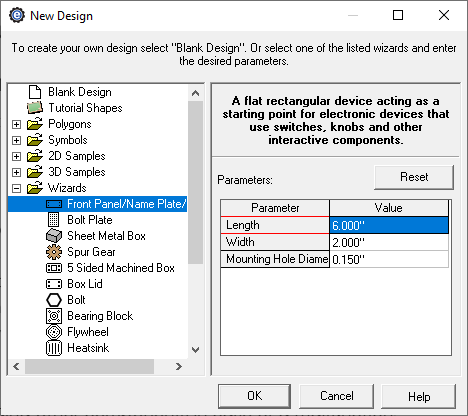 custom front panel creator menu in China Machine Shop CAD