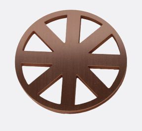 bronze plasma cut wheel part