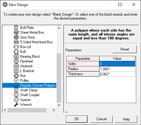 custom polygon creator menu in China Machine Shop CAD